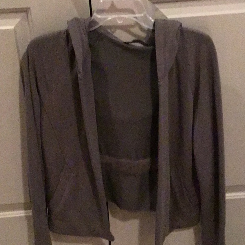 Athleta Olive Green Hooded Sweatshirt